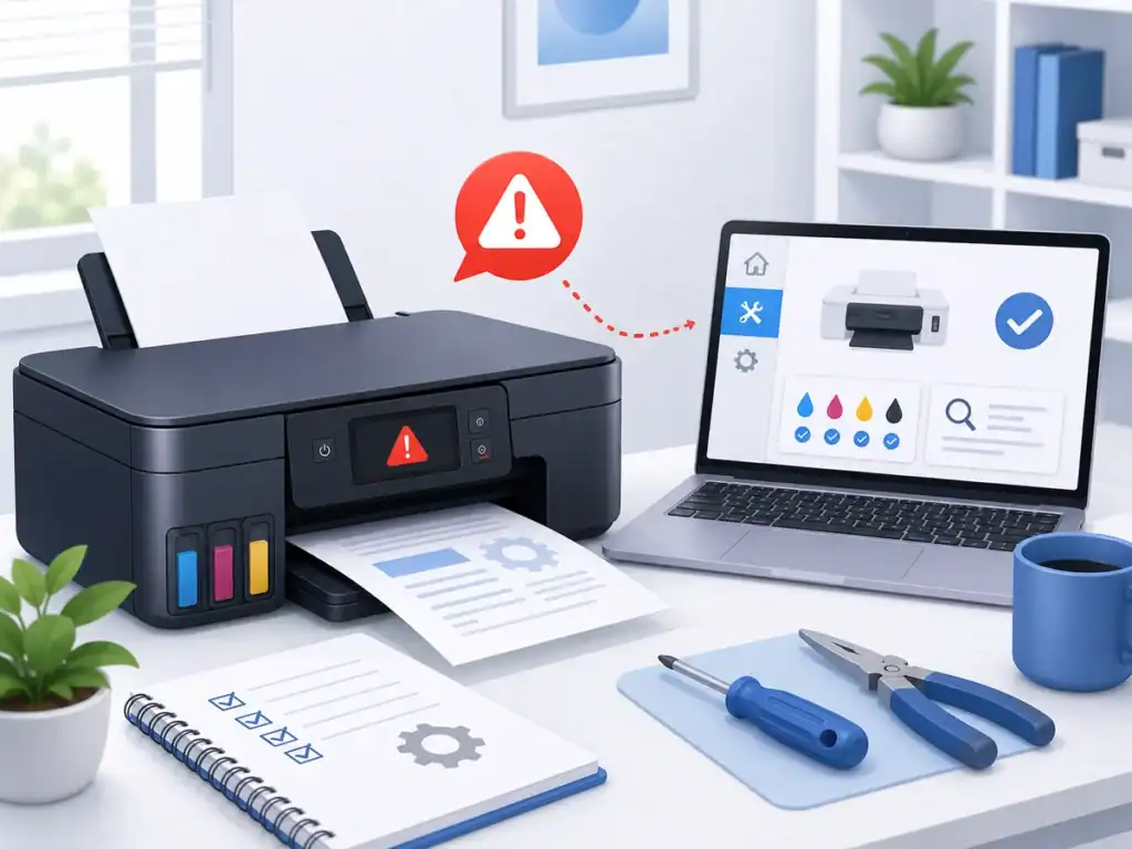 Canon printer error B200 fix troubleshooting illustration