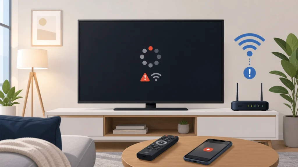 Netflix not working on Samsung TV fix troubleshooting illustration