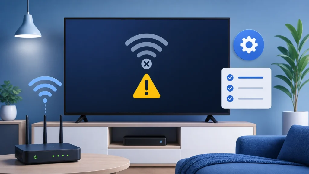 Samsung TV Error Code 107 fix troubleshooting illustration